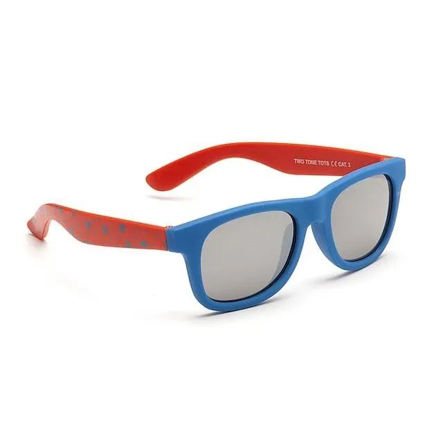 Boys Two Tone Tots Sunglasses - Blue and Red