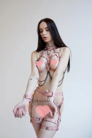 Bra "Cassia" With Chains & Garters "Gaura"