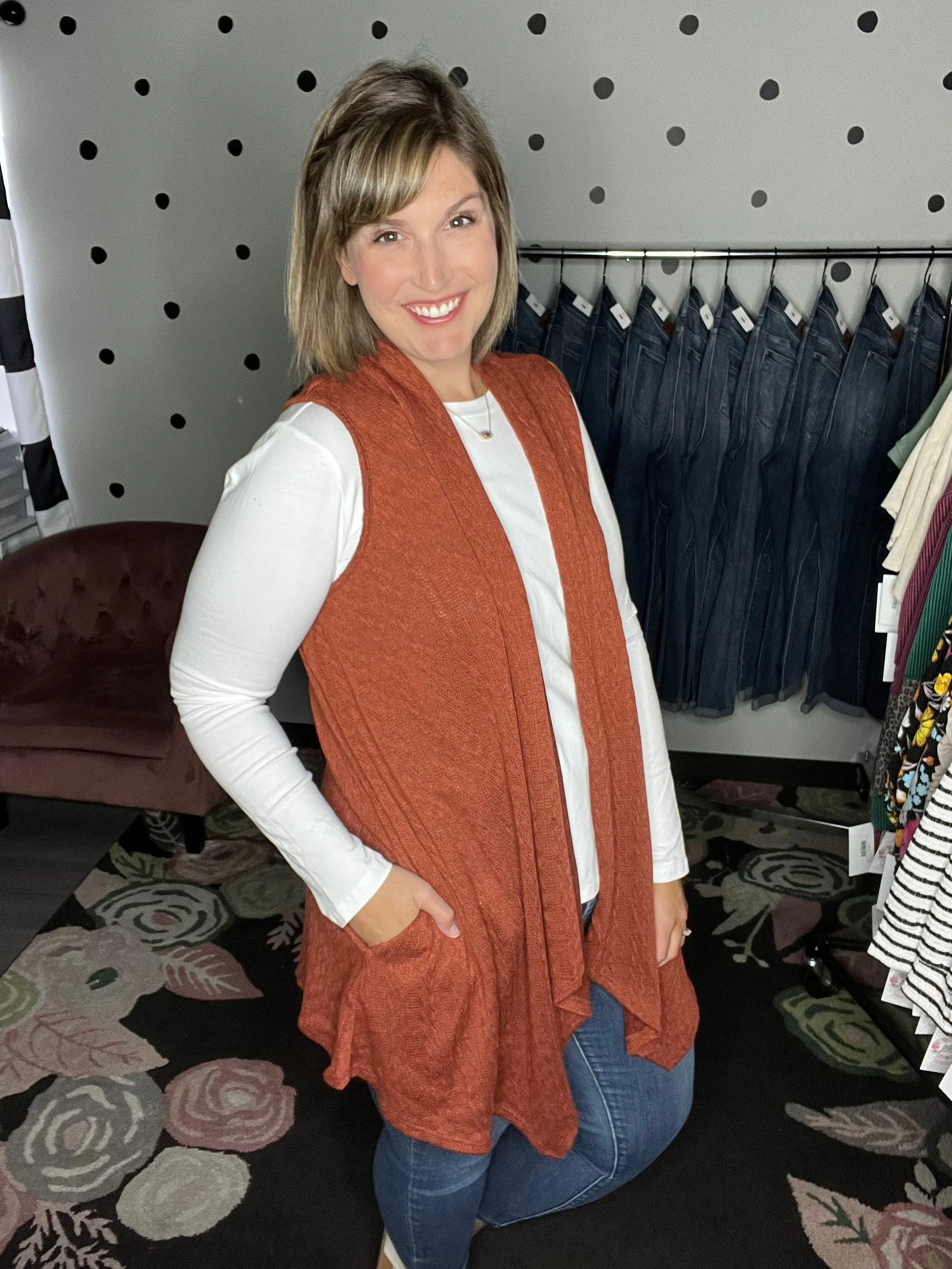 Cable Knit Vests