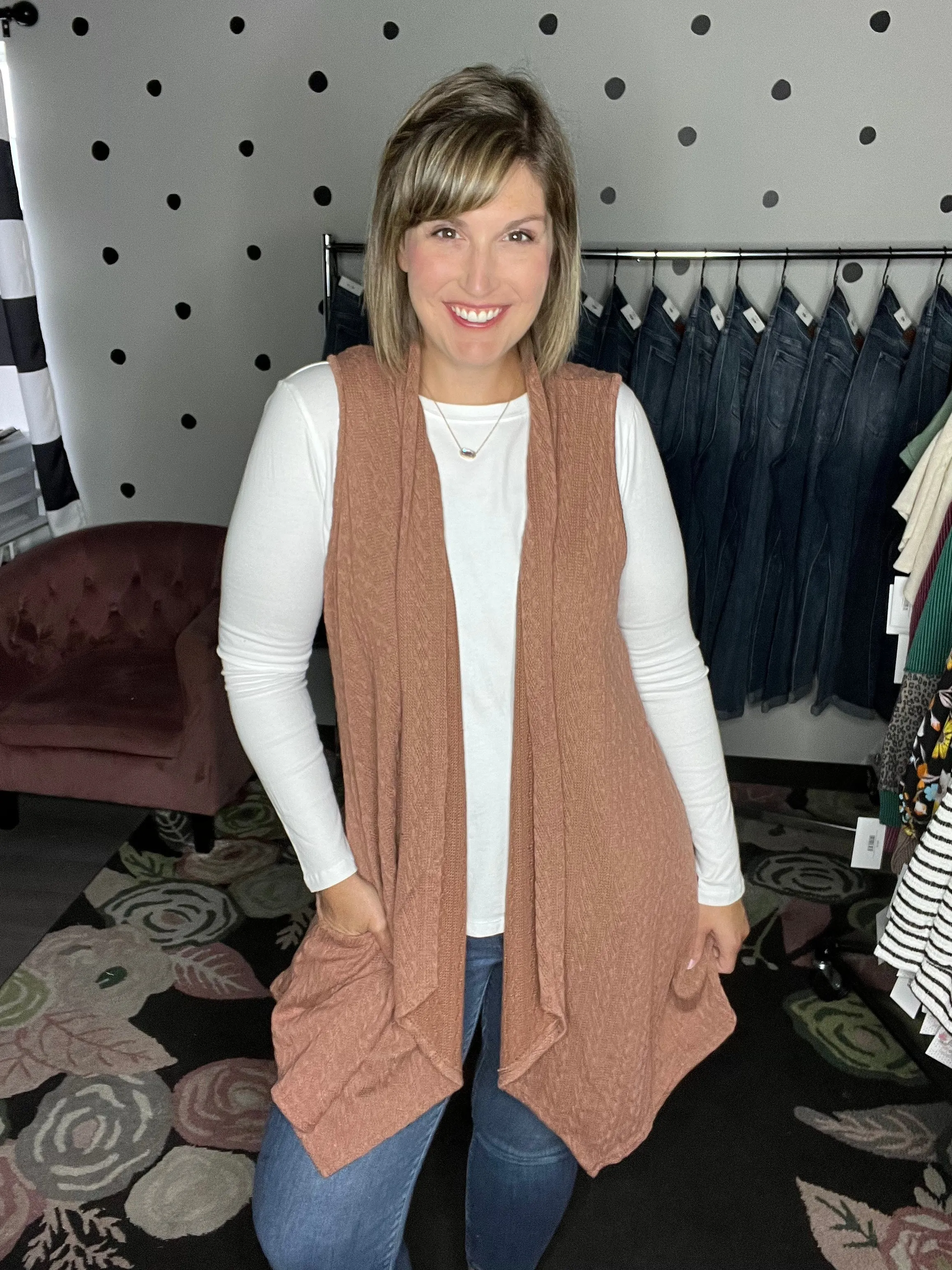 Cable Knit Vests