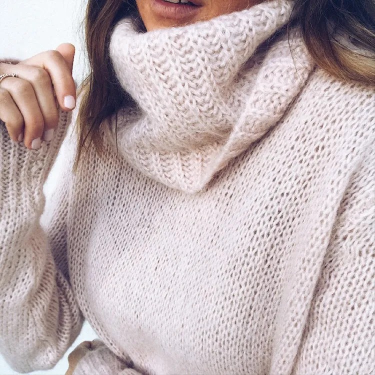 Casual Turtleneck Knitted Sweaters