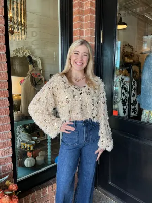 Charlotte Sequin Sweater