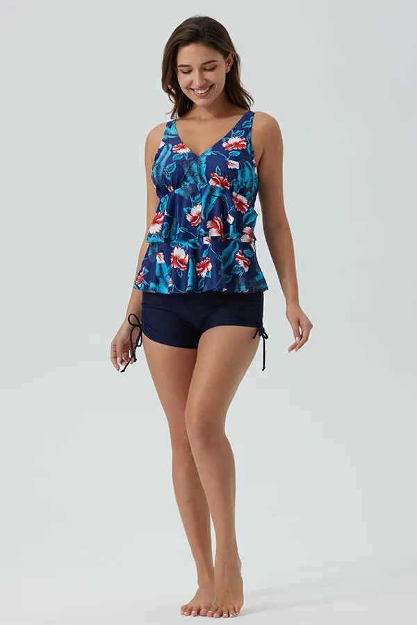 ECUPPER Tankini Top Only Adjustable Shoulder Strap Swimsuits