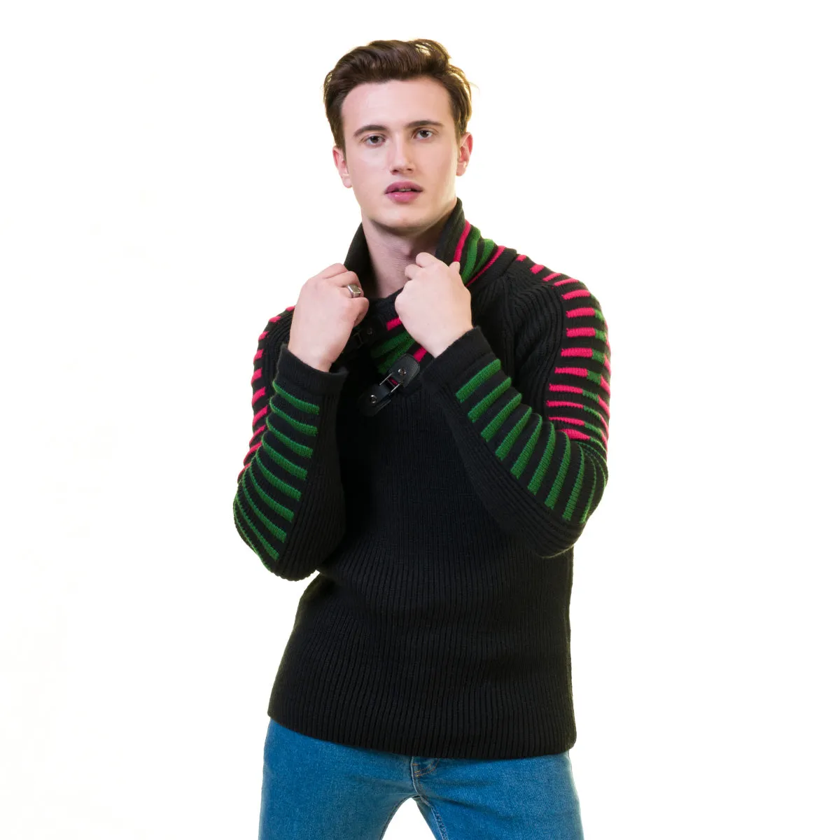 European Wool Luxury Zippered With Sweater Jacket Warm Winter Tailor Fit