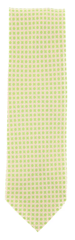 Finamore Napoli Green Silk Tie
