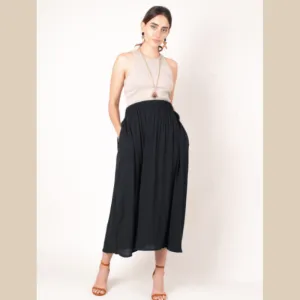 Flatiron Zero Waste Midi Skirt - Black