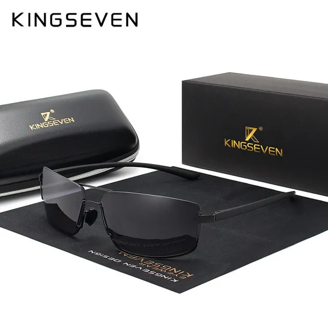KINGSEVEN Polarized Square Frame Sunglasses