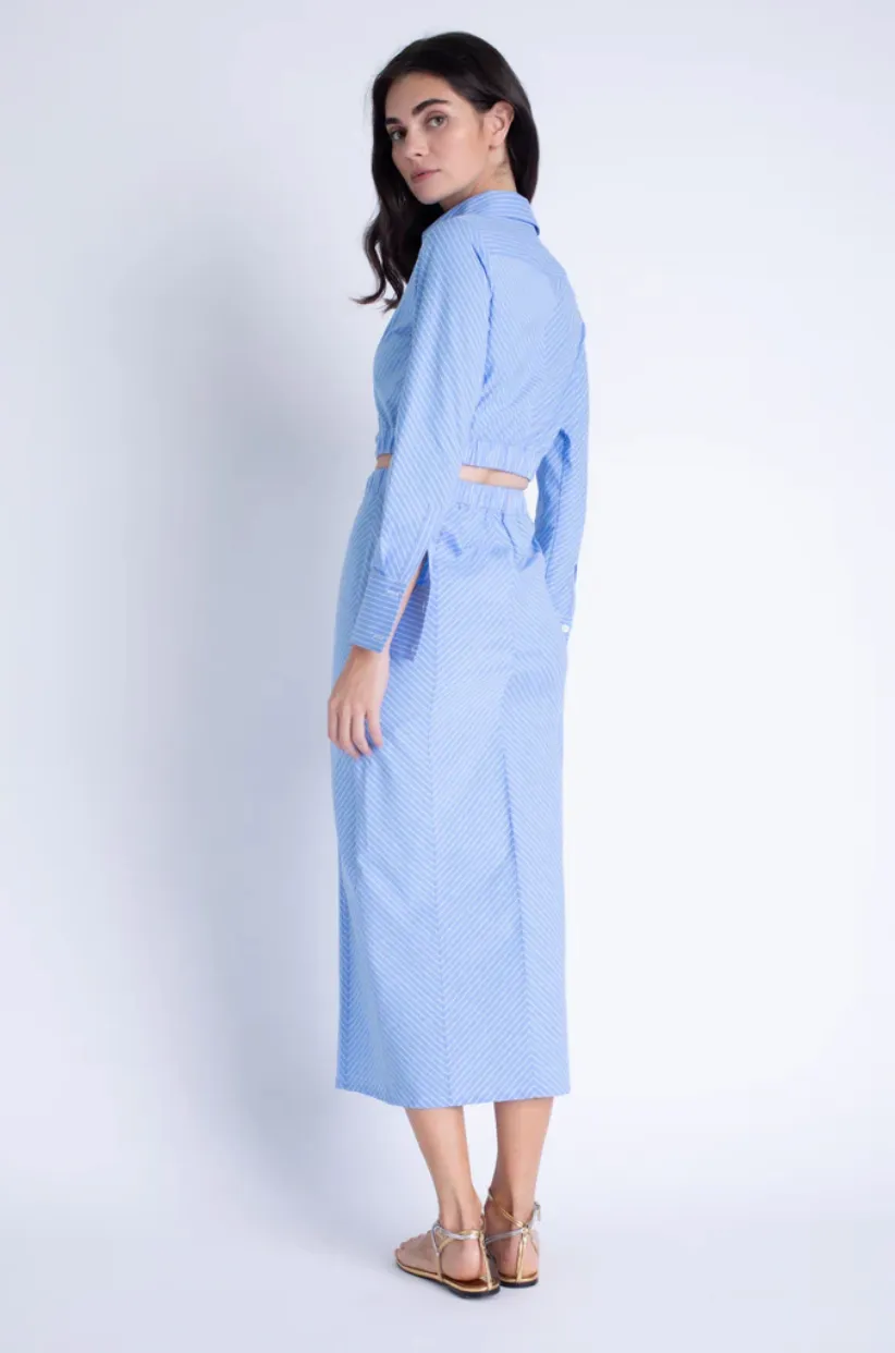 Lila Midi Skirt Frenchs Stripe