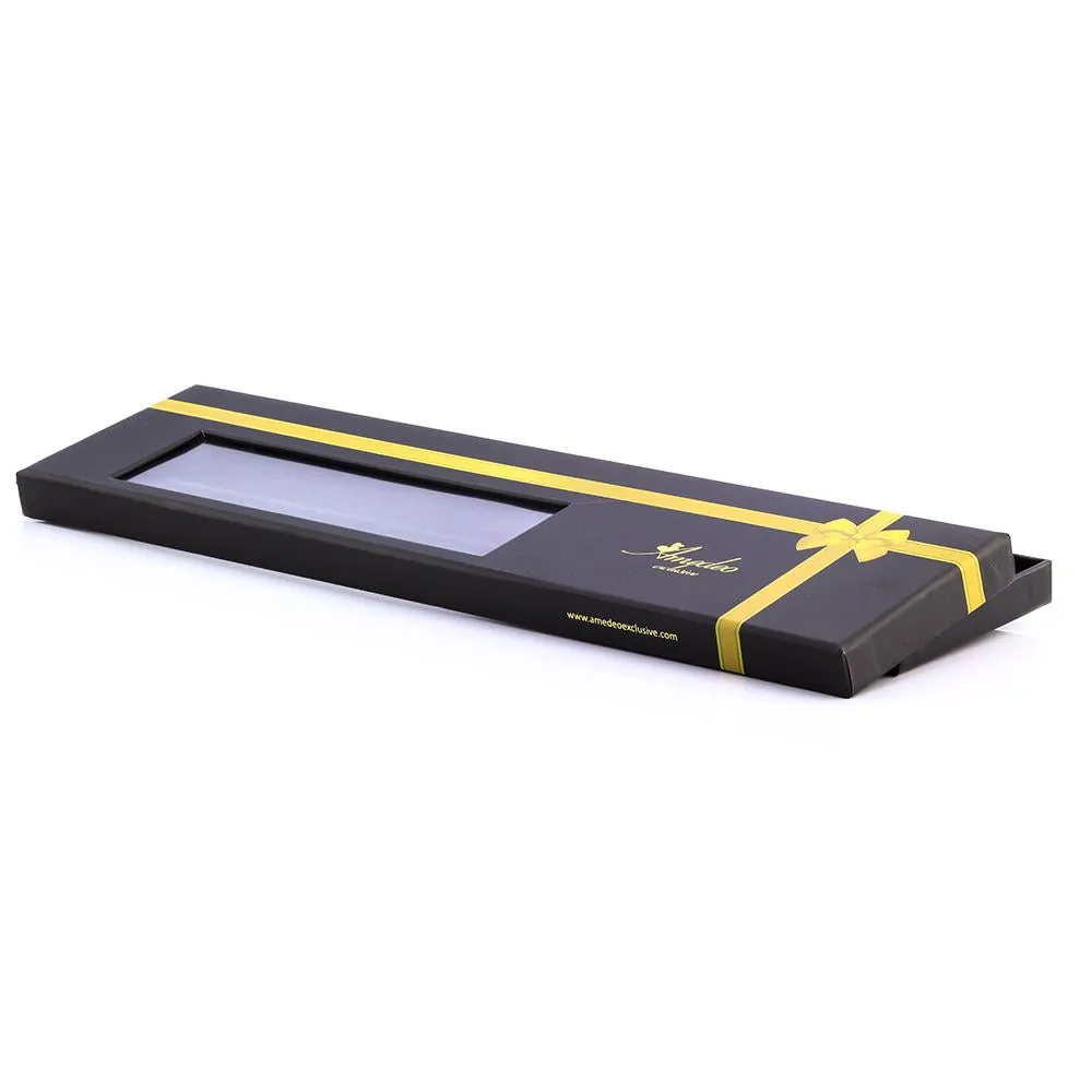 Men's jacquard Yellow Blue Paisley Premium Neck Tie With Gift Box