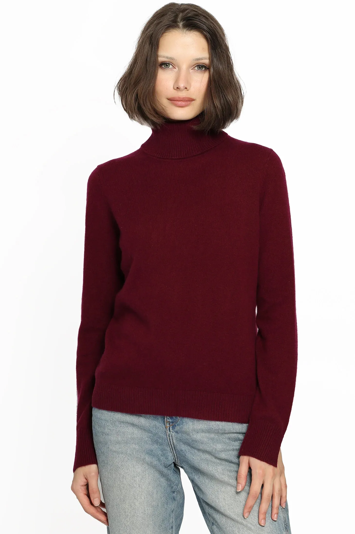 Minnie Rose Cashmere Turtleneck Pullover