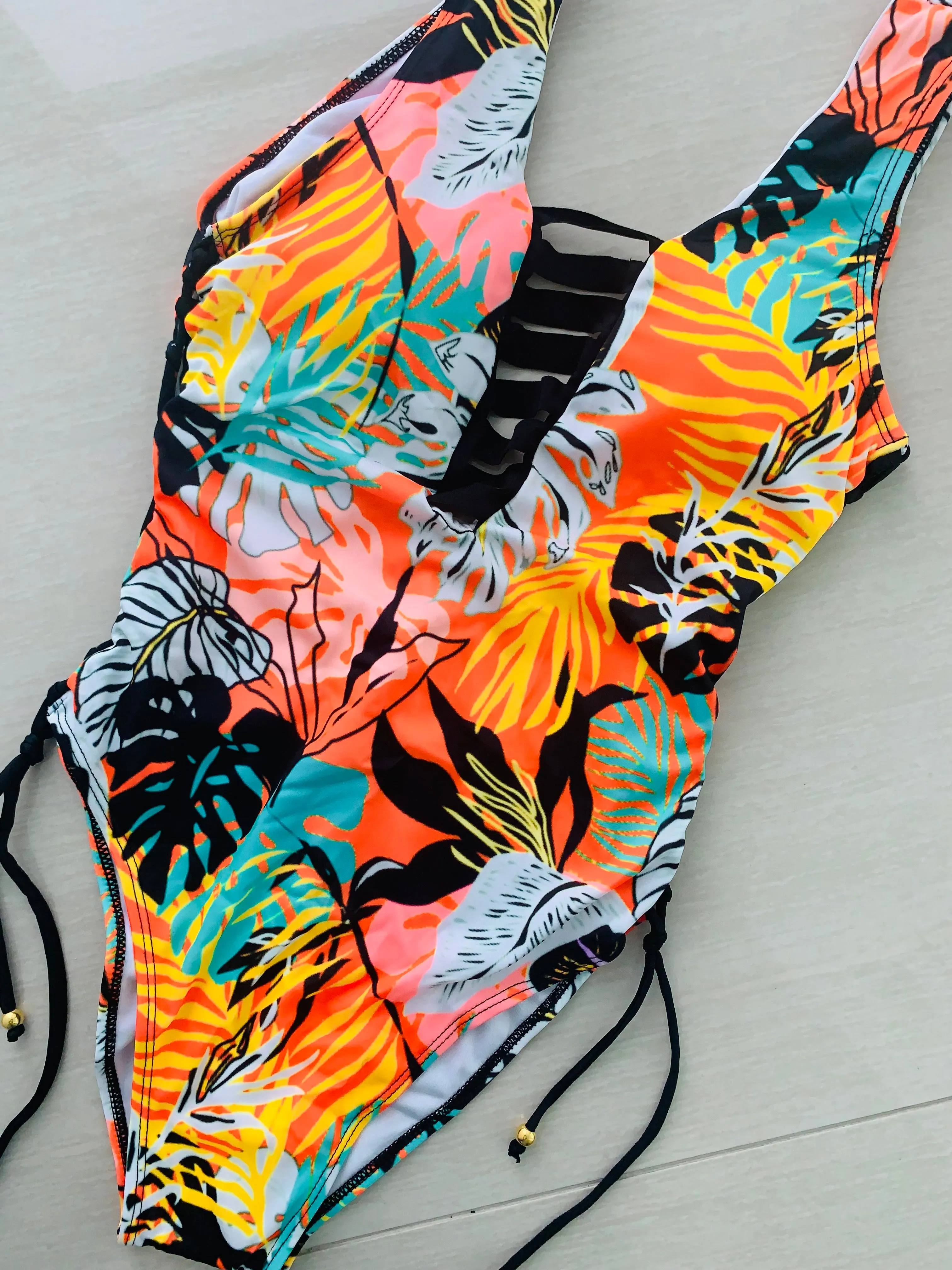 One Piece Adjustable Swimsuit