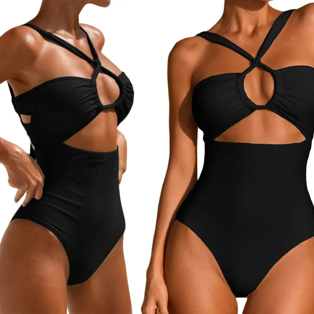 One-Piece Swimsuits High Waist & Backless Strap Bikini