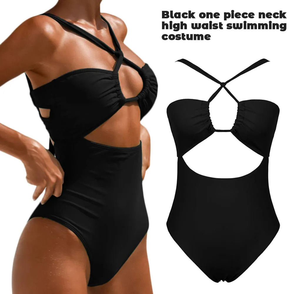 One-Piece Swimsuits High Waist & Backless Strap Bikini