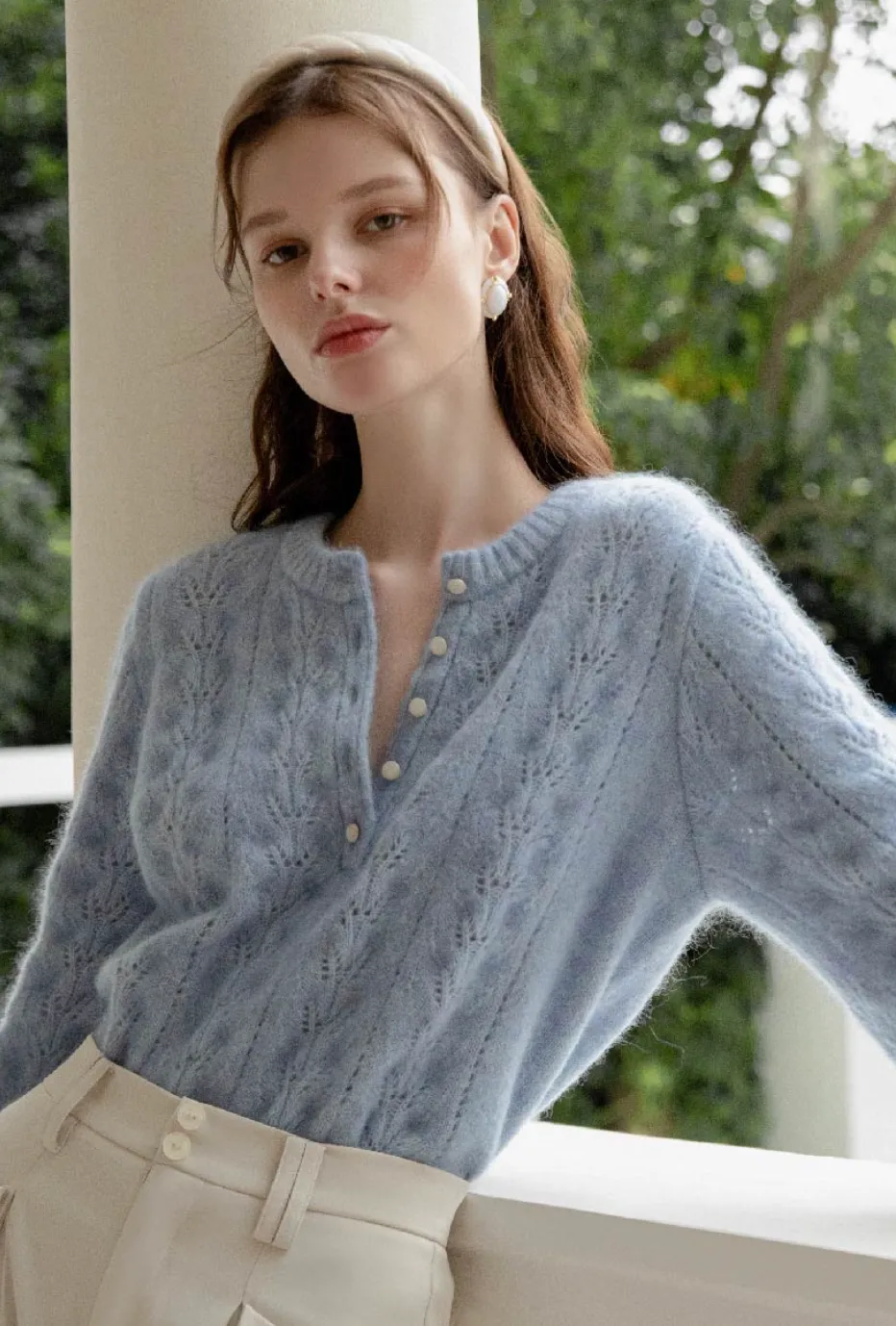Paisley mohair sweater
