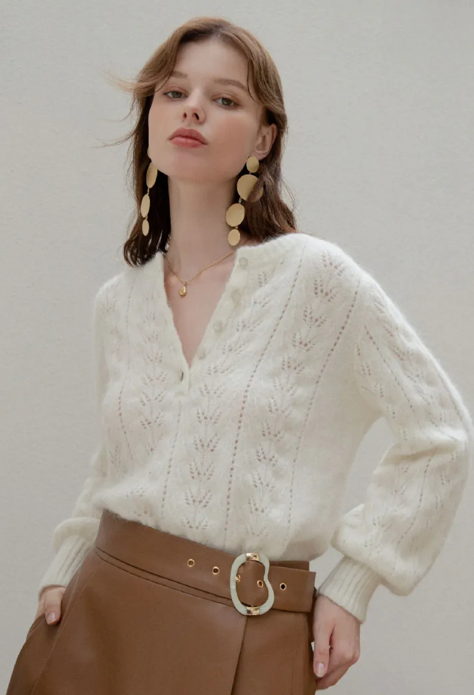 Paisley mohair sweater