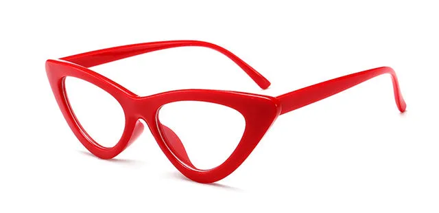 Peekaboo cute sexy retro cat eye sunglasses women small black white 2018 triangle vintage cheap sun glasses red female uv400