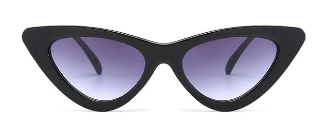 Peekaboo cute sexy retro cat eye sunglasses women small black white 2018 triangle vintage cheap sun glasses red female uv400