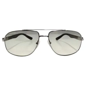 Prada 1990s Silver Tone Aviator Sunglasses