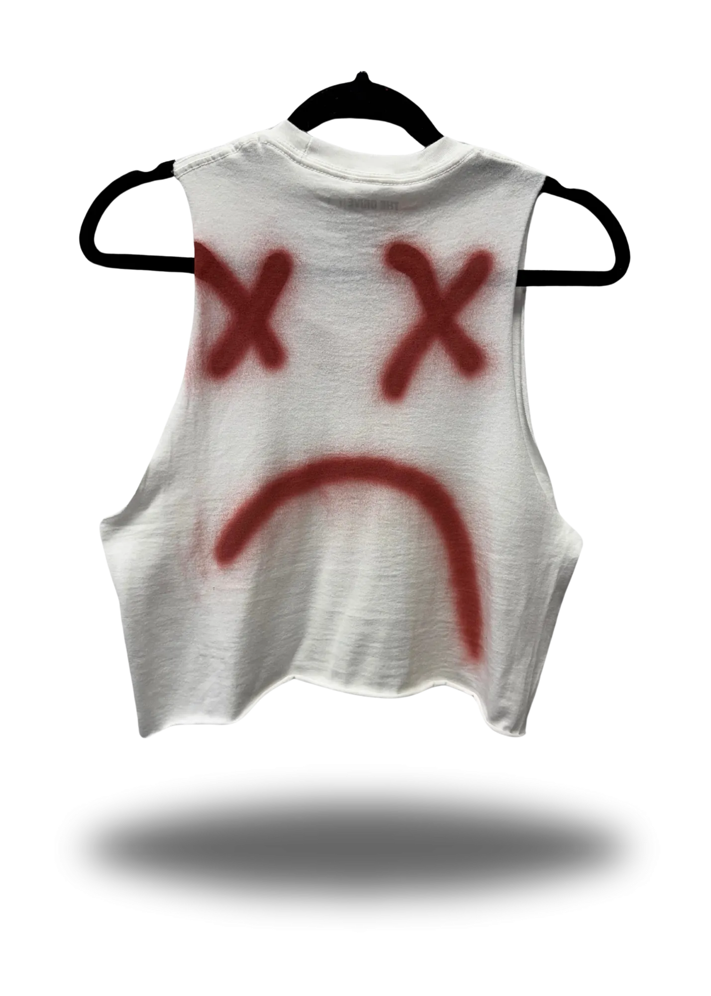 PUNK ROAD RASH WHITE CROP TANK TOP - 1.0