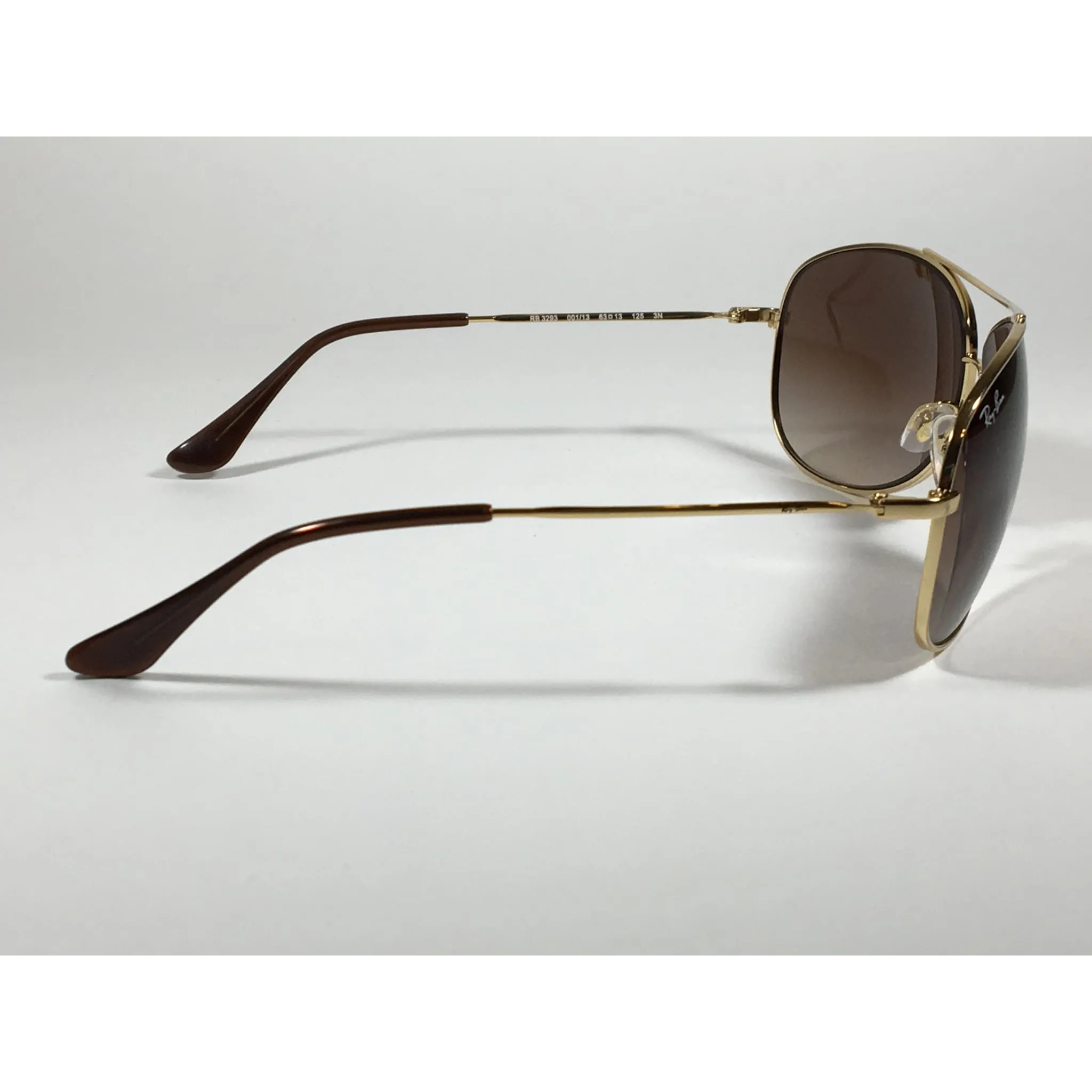 Ray-Ban RB3293 001/13 Highstreet Aviator Sunglasses Gold Frame Brown Gradient Lens