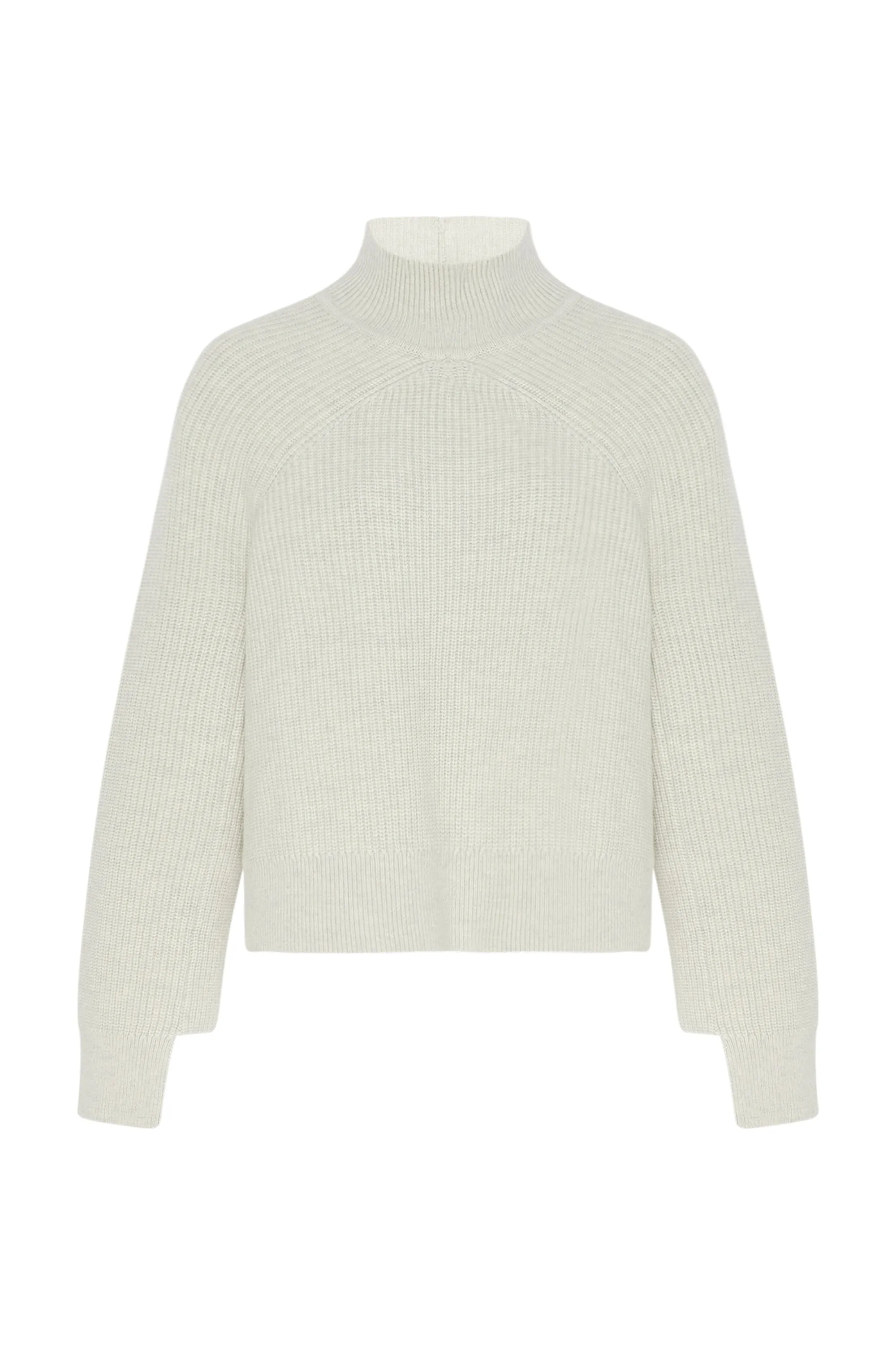 RIBBED PANELED TURTLENECK