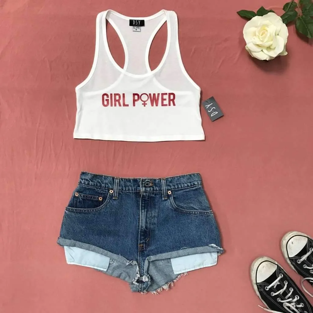 Sammie Girl Power Cropped Tank Top