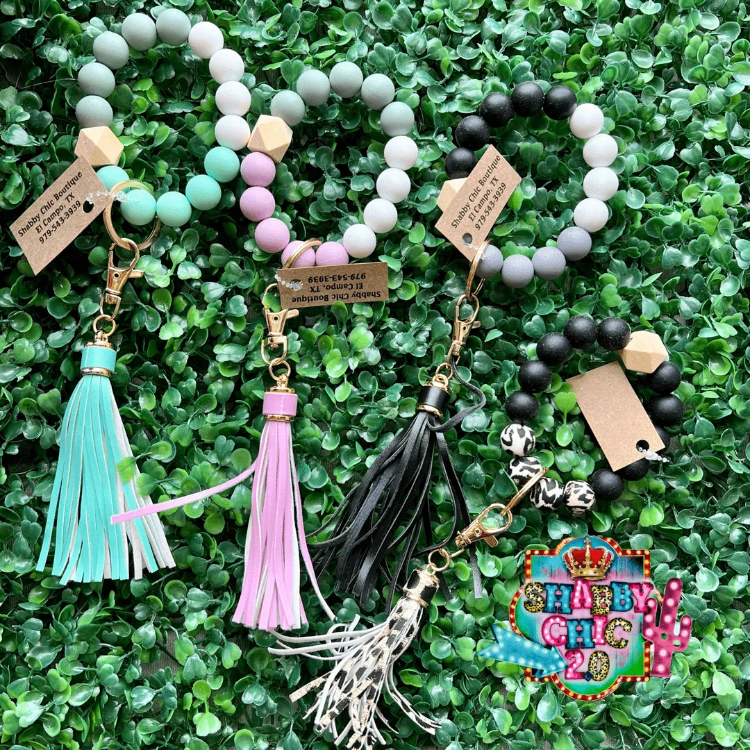 Spring Beaded Key Ring
