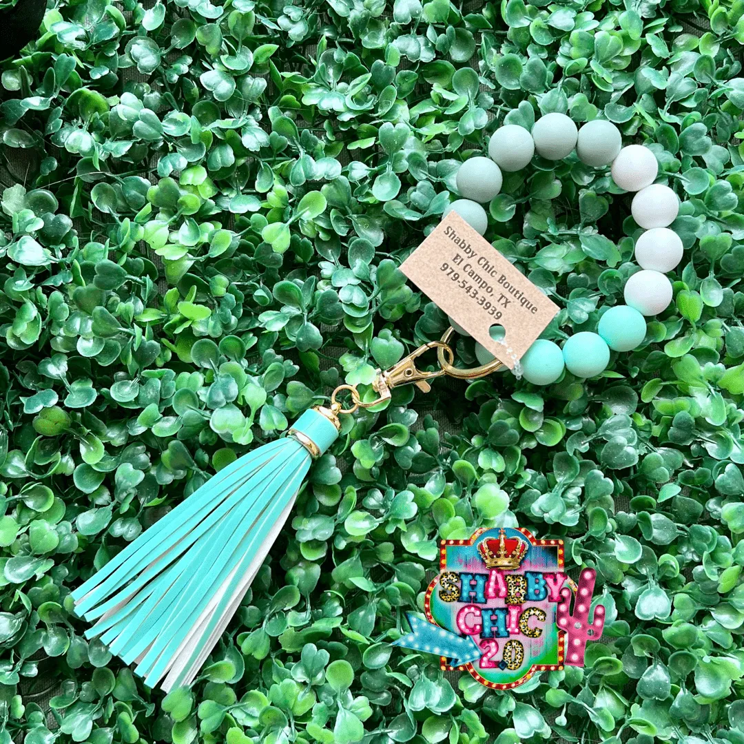 Spring Beaded Key Ring