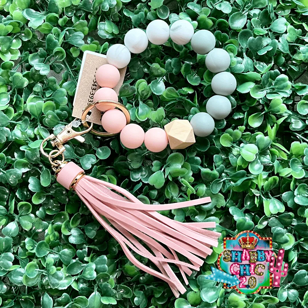 Spring Beaded Key Ring
