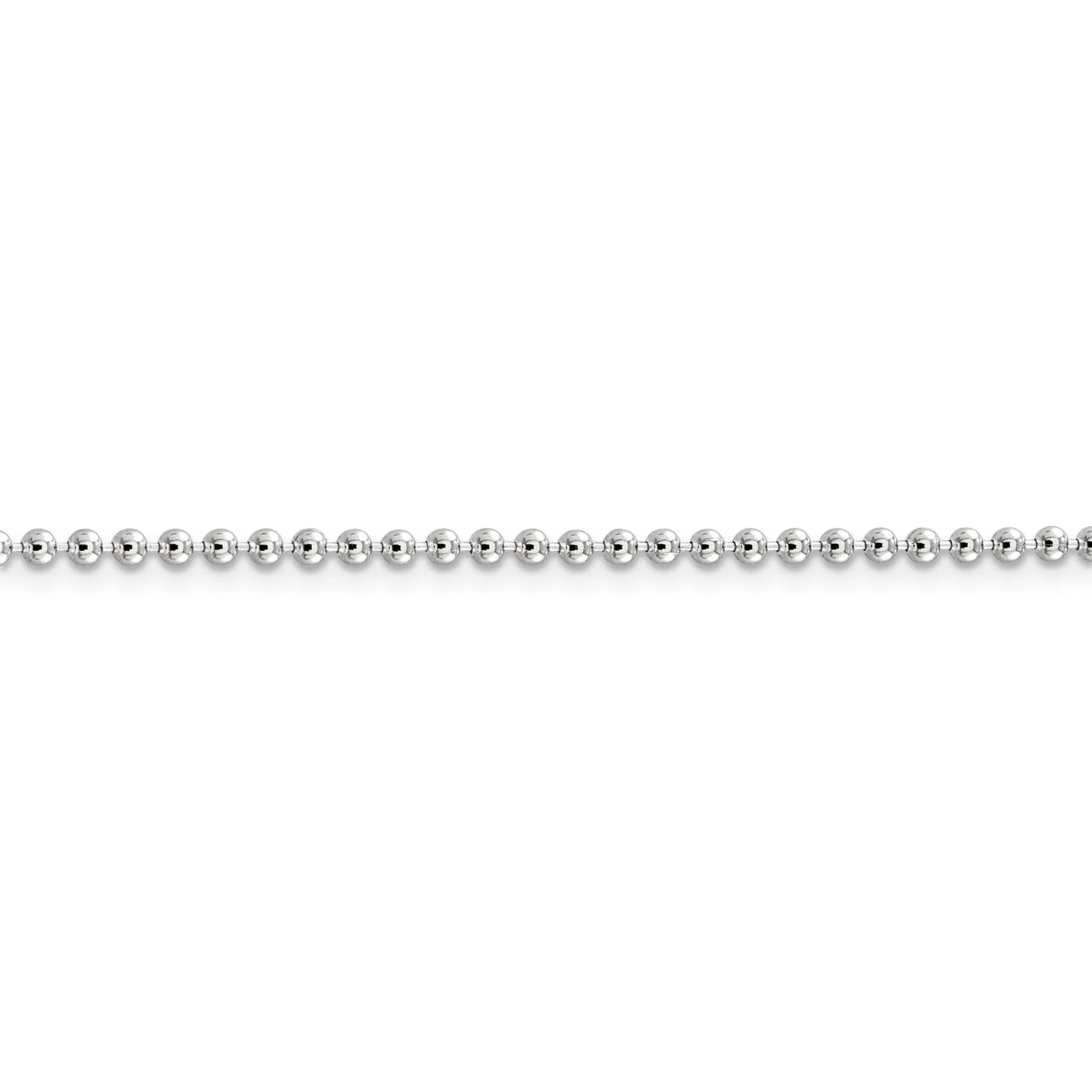 Sterling Silver Beaded Chain 2.35MM