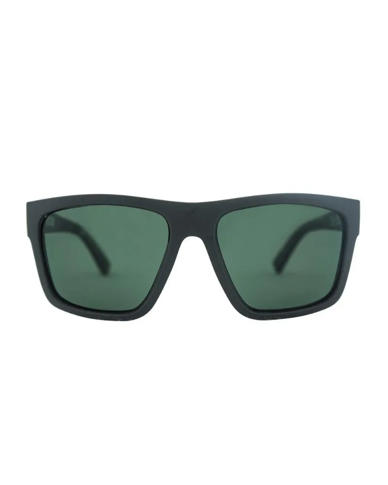 The Edge Polarised Sunglasses - Matt Black-Camo/G15