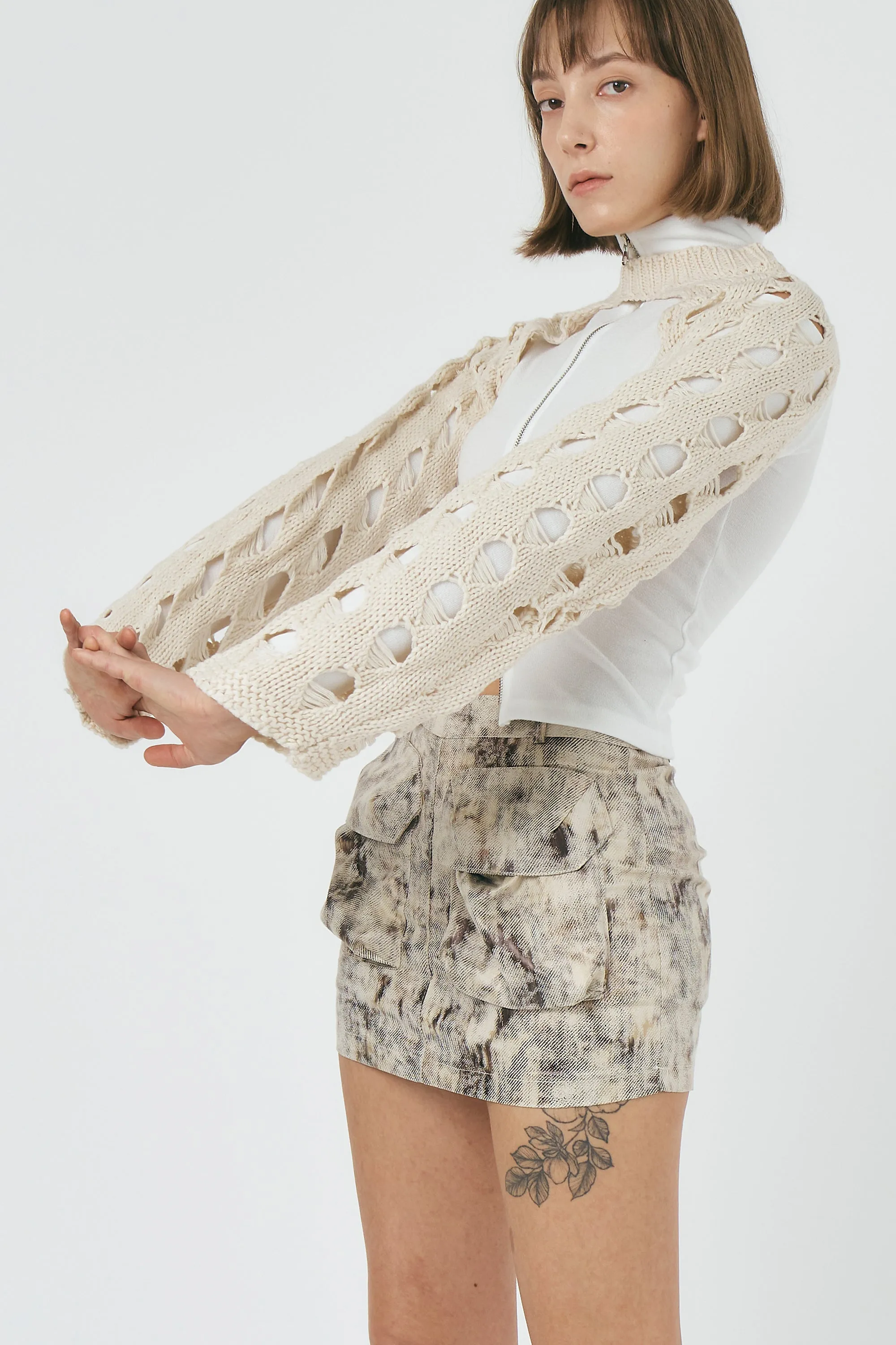 Zoey Cropped Knitted Top